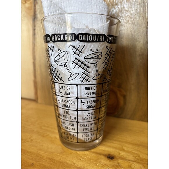 Vintage Federal Bartender Back Bar Cocktail Mixing Glass - Picture 2 of 7